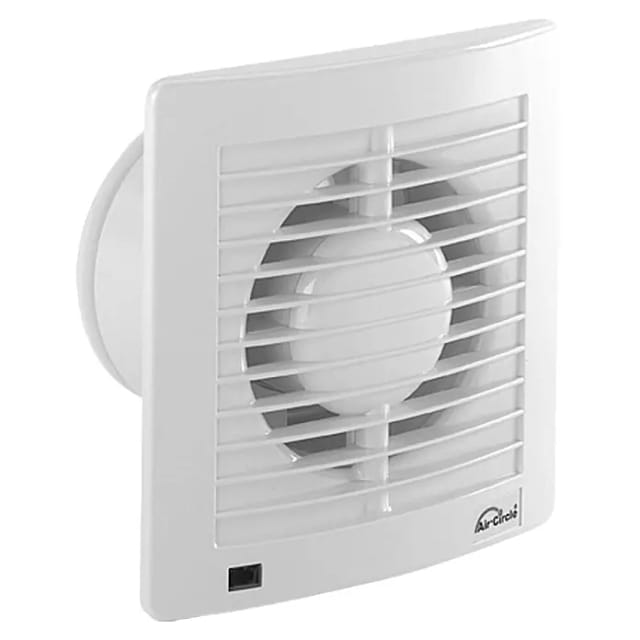 Air-Circle Wandventilator Air Style (Luftleistung: 295 m³/h, Weiß, Durchmesser: 15 cm, Economic-Timer)
