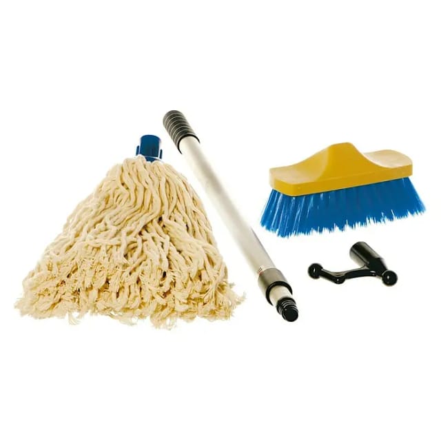 Yachticon Reinigungs-Set (Länge Stiel: 75 cm - 130 cm)