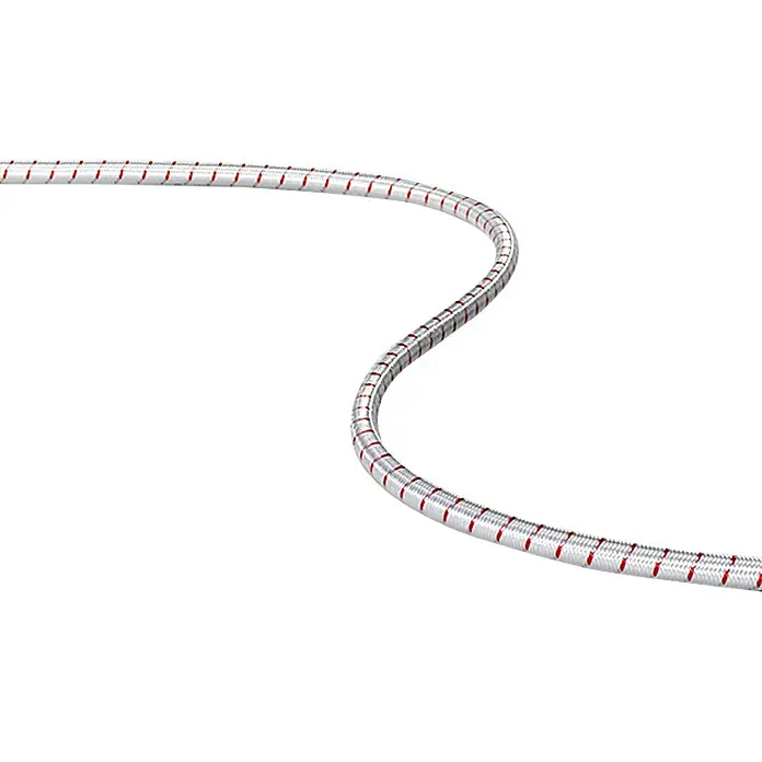 Robline Gummileine Meterware (Durchmesser: 4 mm, Weiß/Rot, Gummi)