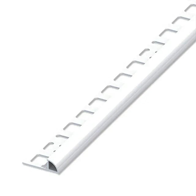 Viertelkreis-Profil (Weiß glänzend, 2,5 m x 8 mm)