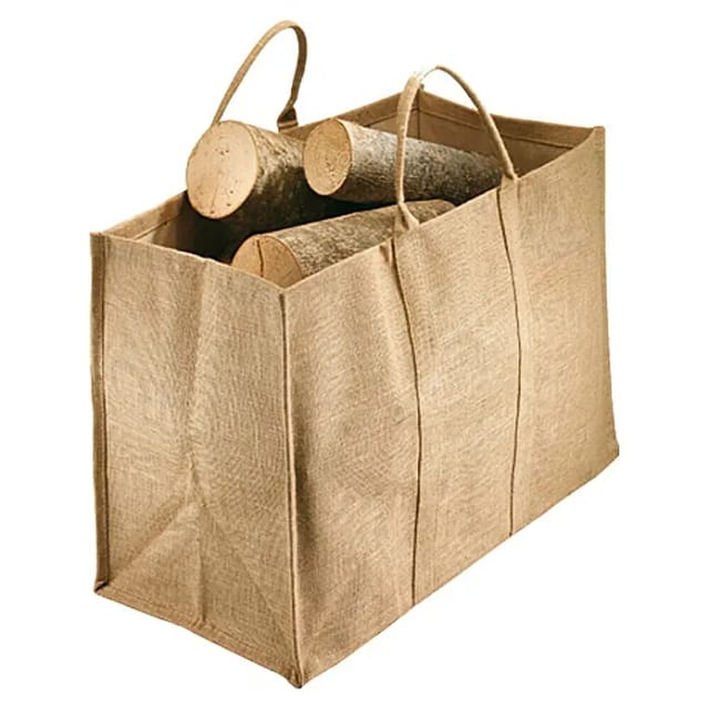 Holztragetasche (Beige, Jute)