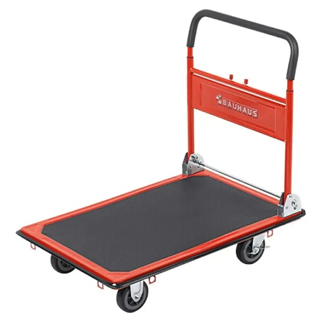 BAUHAUS Plattformwagen (Höhenverstellung: 87 cm - 105 cm, Stahl, 300 kg, Klappbar)