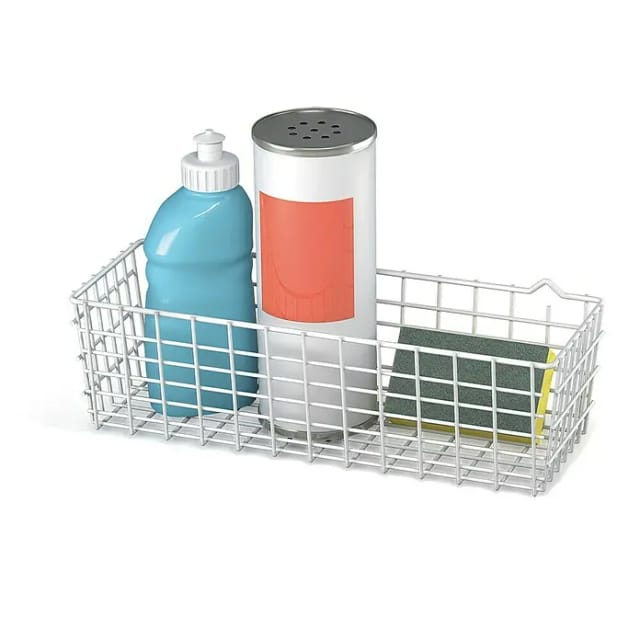 Metaltex Allzweck-Korb Pandino (L x B x H: 33 x 12 x 9 cm, Weiß)
