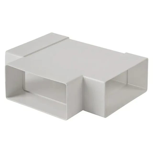Air-Circle T-Stück (Maße Anschlussstutzen: 111 x 54 mm, Weiß)