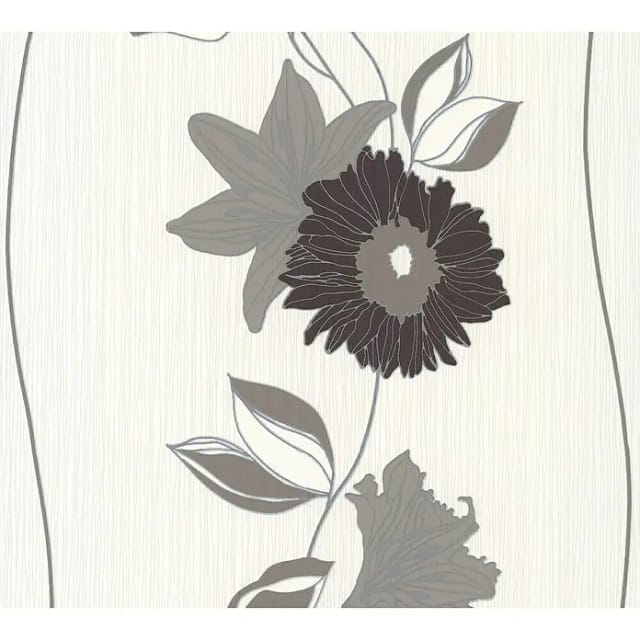 Daniel Hechter Vliestapete 2 (Beige/Braun/Metallic, Floral, 10,05 x 0,53 m)