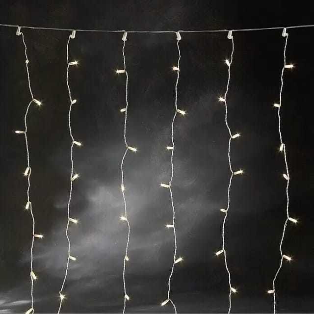 Konstsmide LED-Lichtervorhang Microlight (Außen, 12 m, Warmweiß, 160 Stk., Netzbetrieben)