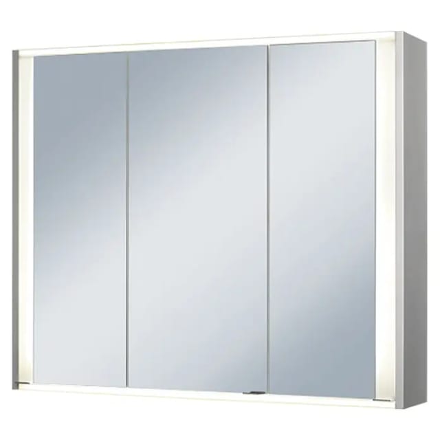 Riva LED-Spiegelschrank Faris (B x H: 83,5 x 70 cm, Holz, Aluminium)
