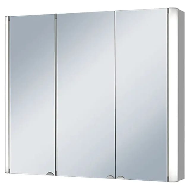 Riva Spiegelschrank Torno (B x H: 80 x 70,5 cm, Holz, Aluminium)