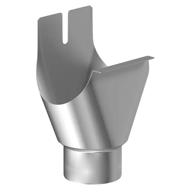 Sarei Rinnenstutzen (125/80 mm, Aluminium, Silber)