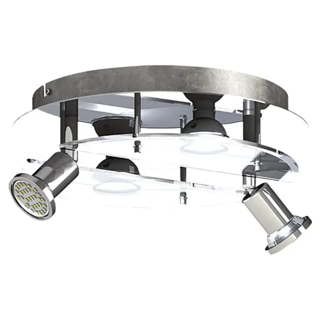 Eglo LED-Deckenleuchte Cabo 1 (12 W, Chrom, Warmweiß)