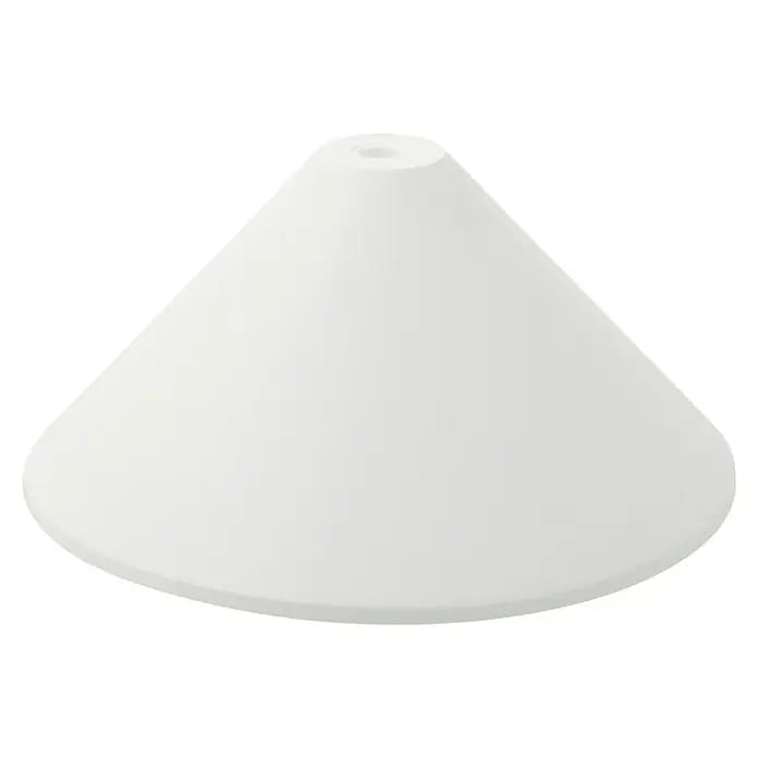 Lampenbaldachin konisch (1-fach, Weiß, Kunststoff, 12 cm)