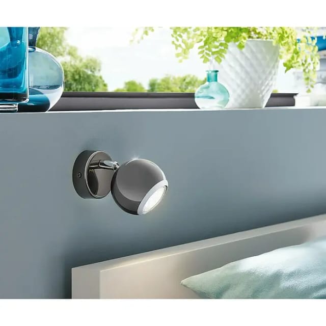 Eglo LED-Deckenstrahler BIMEDA (3 W, Nickel-nero/Chrom, 1 Stk.)