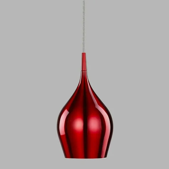 Searchlight Pendelleuchte Vibrant (40 W, L x B x H: 12 x 12 x 142 cm, Rot, E14, 120 mm)