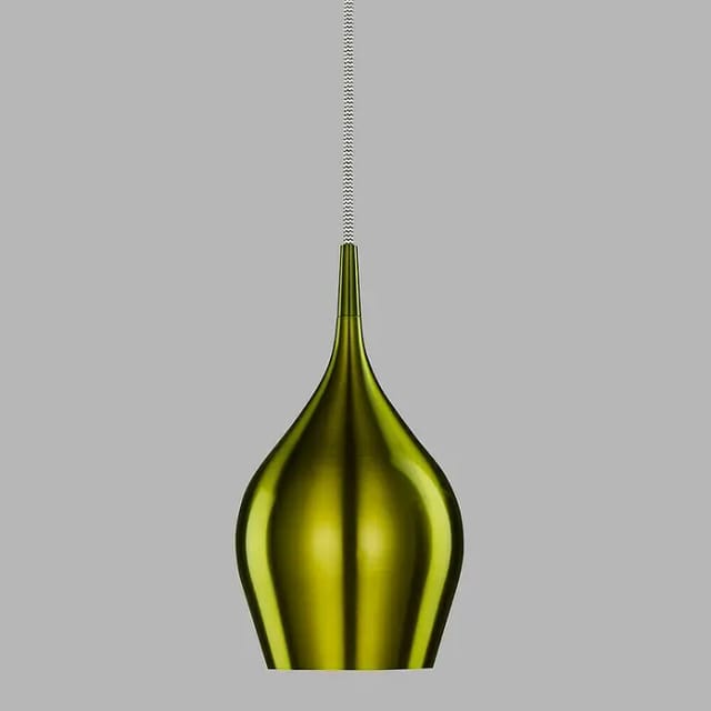 Searchlight Pendelleuchte Vibrant (40 W, L x B x H: 12 x 12 x 142 cm, Grün, E14, 120 mm)