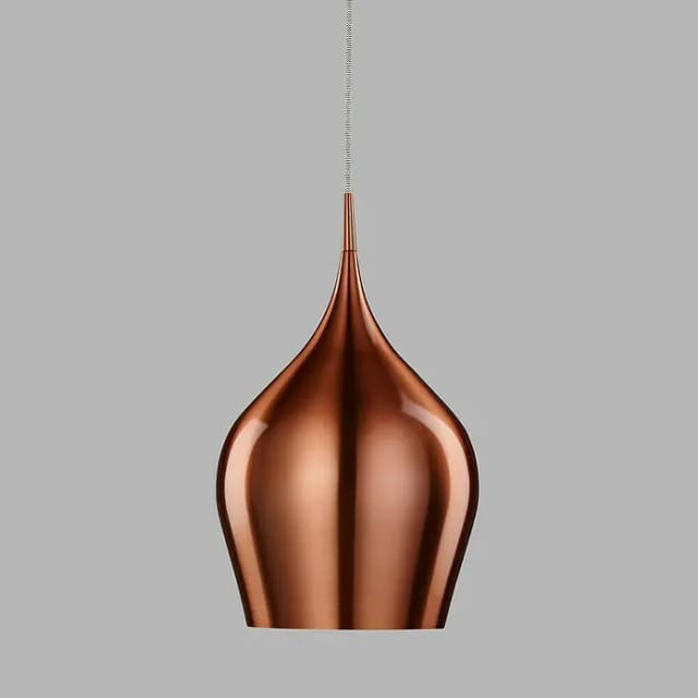 Searchlight Pendelleuchte Vibrant (60 W, L x B x H: 26 x 26 x 160 cm, Kupfer, E27, 260 mm)