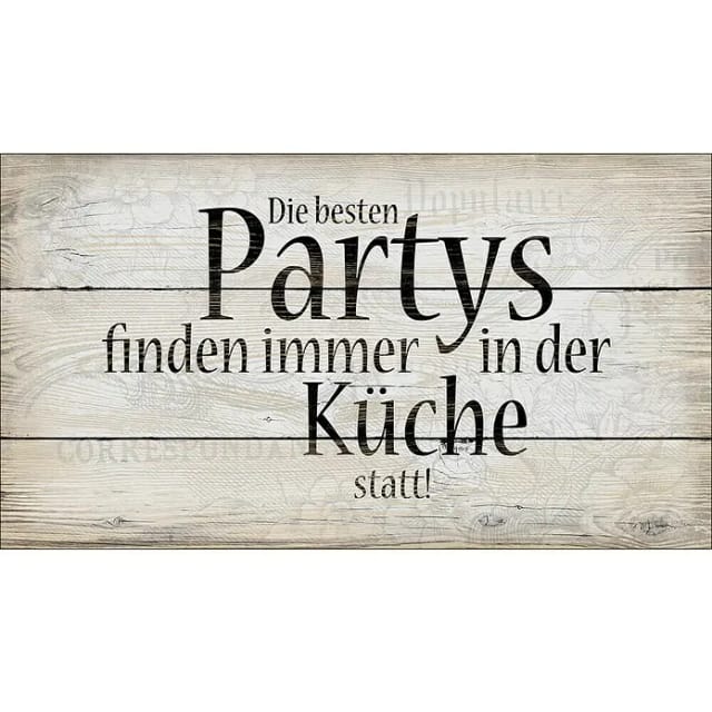 ProArt Type Hype Decopanel (Die besten Partys ..., B x H: 30 x 15 cm)