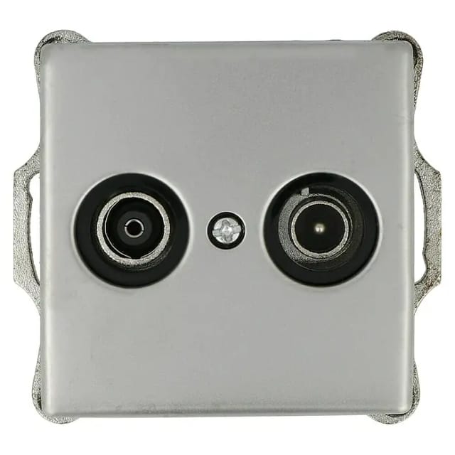 Voltomat FERA Antennendose (Edelstahl, Glänzend, Edelstahl, Unterputzmontage)
