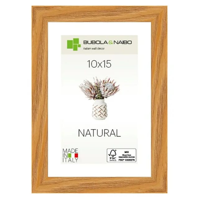 Bubola & Naibo Holzrahmen Tulipa 6340 (10 x 15 cm, Eiche)
