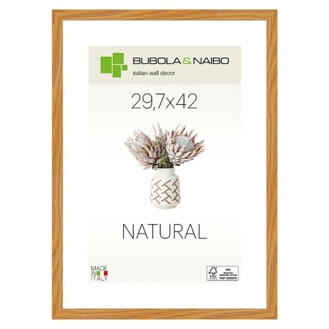 Bubola & Naibo Holzrahmen Tulipa 6340 (DIN A3 / 29,7 x 42 cm, Eiche)