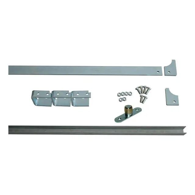 HBS Betz Gussrollenbeschlag-Set (Schiebetorbeschlag, Geeignet für: Torbreite 1 m, Maße Flachstahl: 50 x 10 mm)