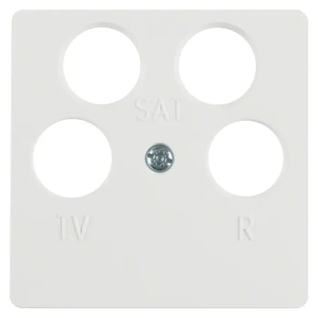 Berker S.1 Antennenabdeckung 14841909+11091909 (Polarweiß, Matt, Kunststoff, Unterputzmontage)