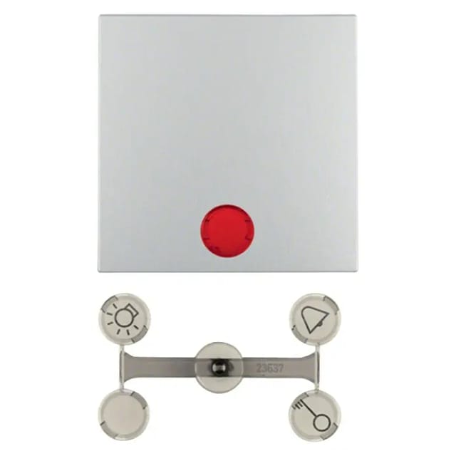 Berker S.1 Kontrollschalterwippe 16211404 (Aluminium, Kunststoff, IP20)