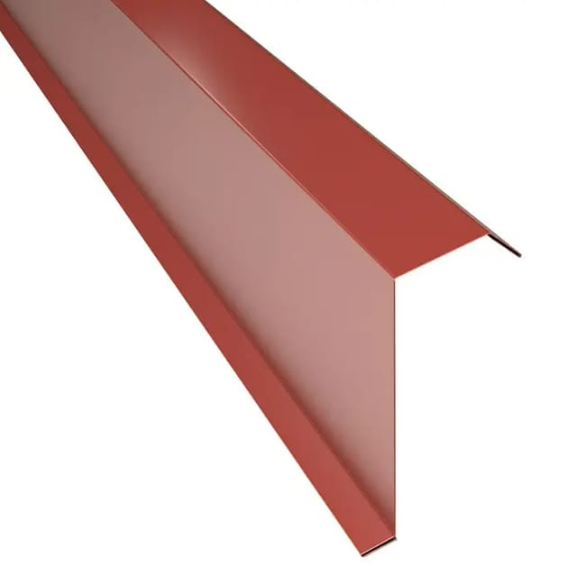 Metdach Kantenwinkel H12 (Rot, Länge: 100 cm, Stahl)