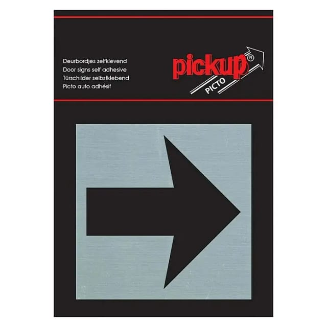 Pickup Aufkleber (L x B: 80 x 80 mm, Pfeil rechts)