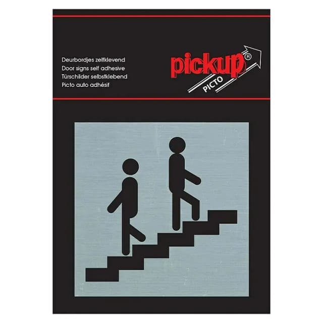 Pickup Aufkleber (L x B: 80 x 80 mm, Treppe)