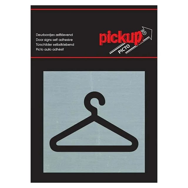 Pickup Aufkleber (L x B: 80 x 80 mm, Garderobe)