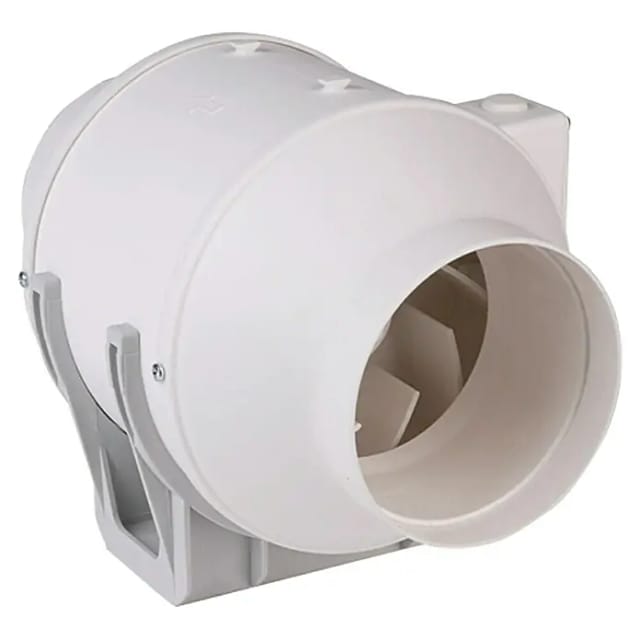 Air-Circle Zwischenrohr-Ventilator (Weiß, 12,5 cm)