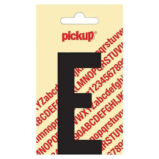 Pickup Aufkleber (Motiv: E, Schwarz, Höhe: 90 mm)