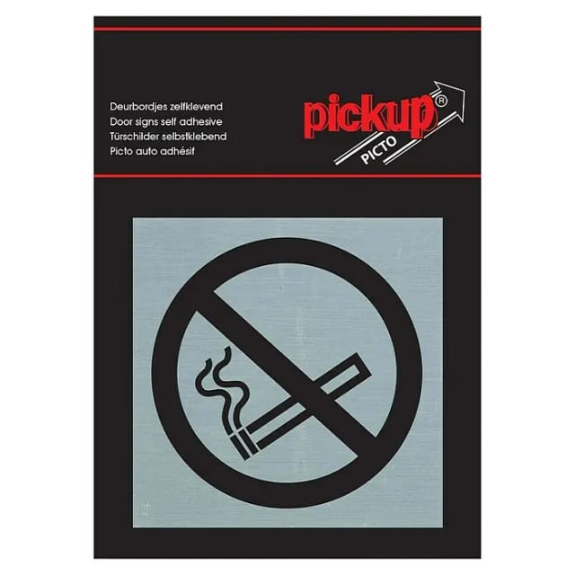 Pickup Aufkleber (L x B: 80 x 80 mm, Rauchverbot)