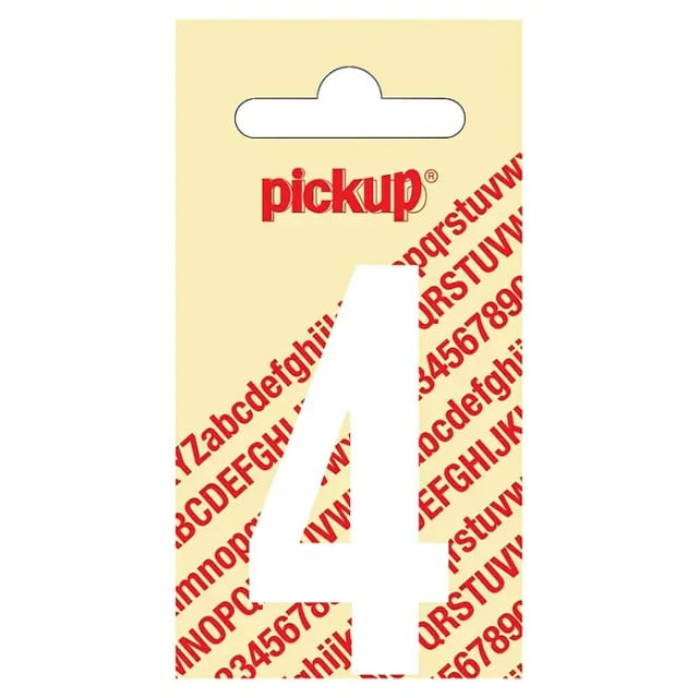Pickup Aufkleber (Motiv: 4, Weiß, Höhe: 60 mm)