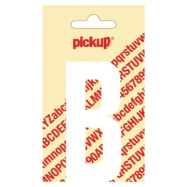 Pickup Aufkleber (Motiv: B, Weiß, Höhe: 90 mm)