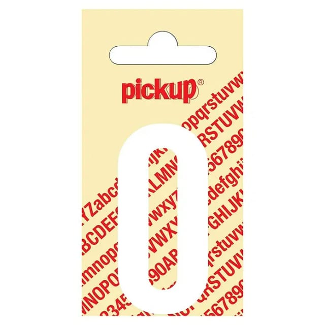 Pickup Aufkleber (Motiv: O, Weiß, Höhe: 60 mm)