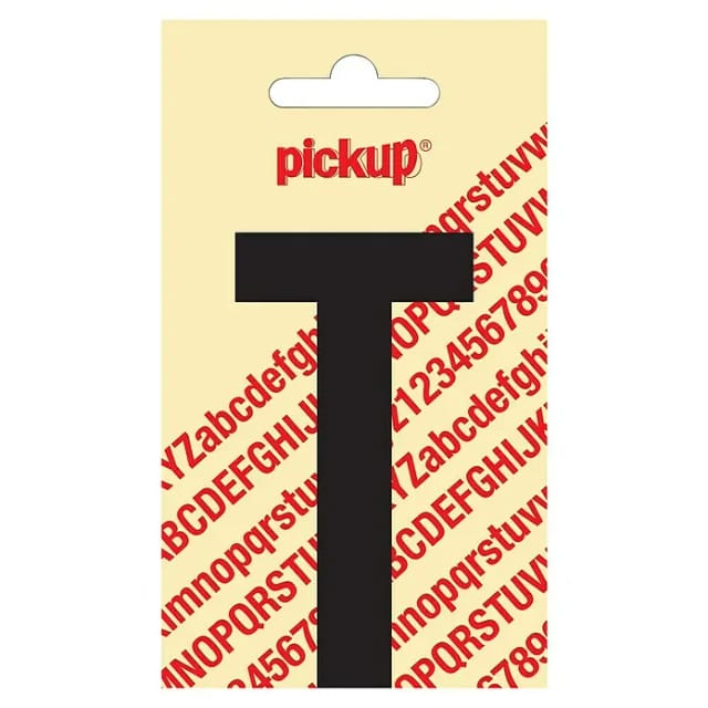 Pickup Aufkleber (Motiv: T, Schwarz, Höhe: 90 mm)