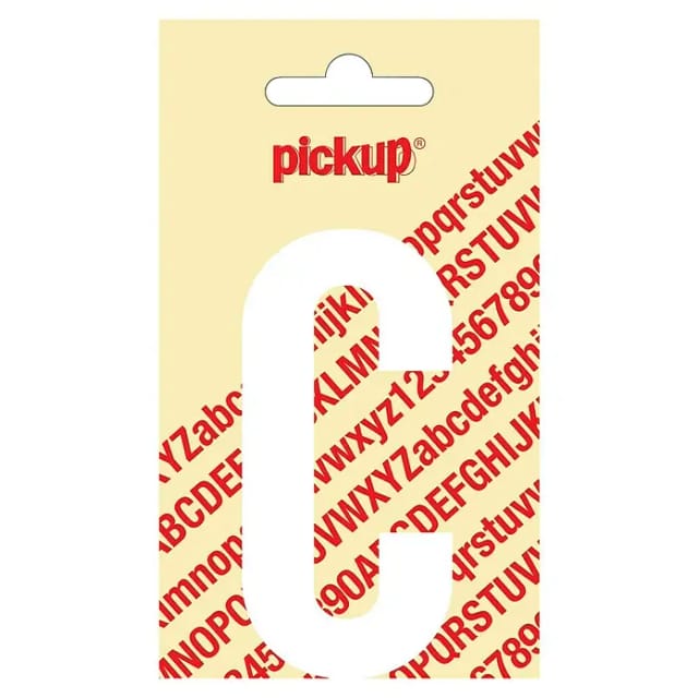 Pickup Aufkleber (Motiv: C, Weiß, Höhe: 90 mm)