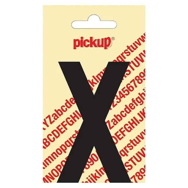 Pickup Aufkleber (Motiv: X, Schwarz, Höhe: 90 mm)