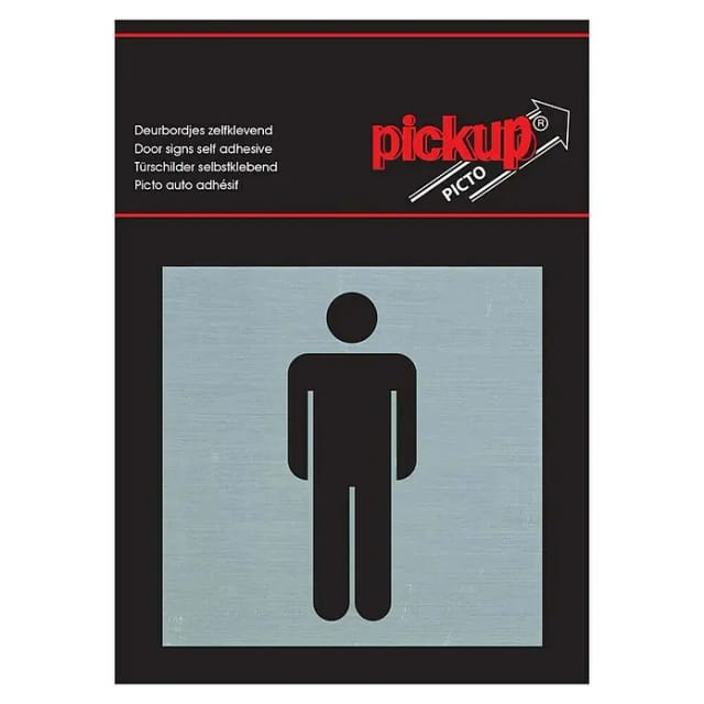 Pickup Aufkleber (L x B: 80 x 80 mm, Herren)