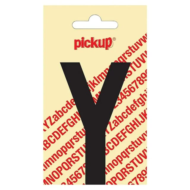 Pickup Aufkleber (Motiv: Y, Schwarz, Höhe: 90 mm)