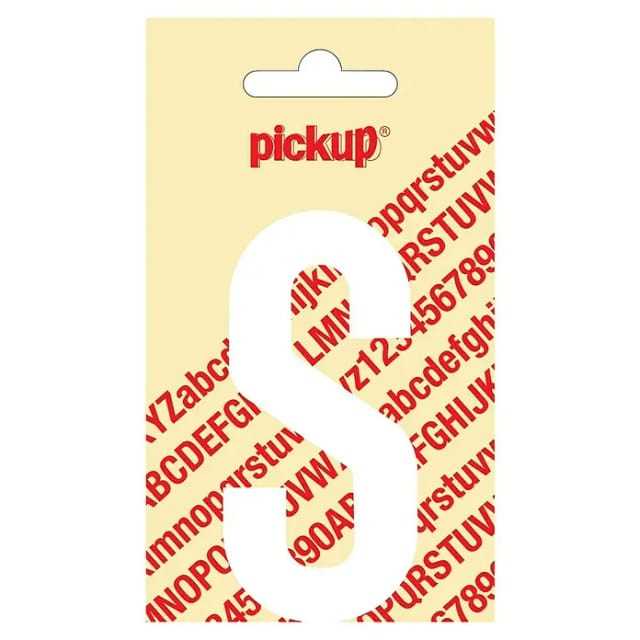 Pickup Aufkleber (Motiv: S, Weiß, Höhe: 90 mm)
