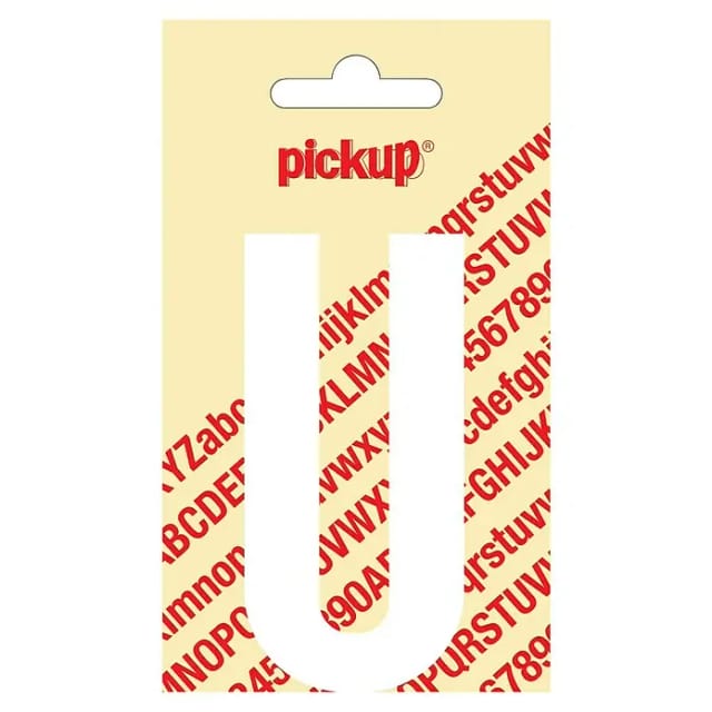 Pickup Aufkleber (Motiv: U, Weiß, Höhe: 90 mm)