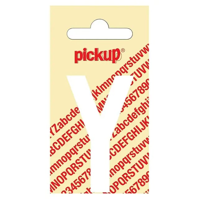 Pickup Aufkleber (Motiv: Y, Weiß, Höhe: 60 mm)