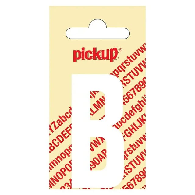 Pickup Aufkleber (Motiv: B, Weiß, Höhe: 60 mm)