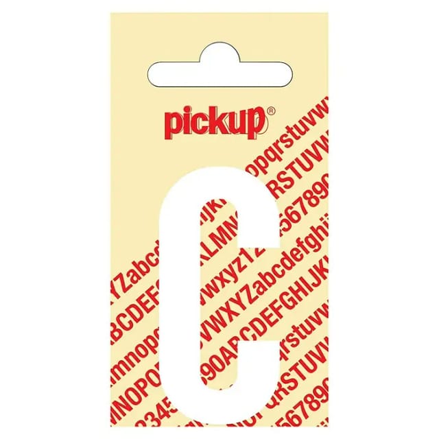 Pickup Aufkleber (Motiv: C, Weiß, Höhe: 60 mm)