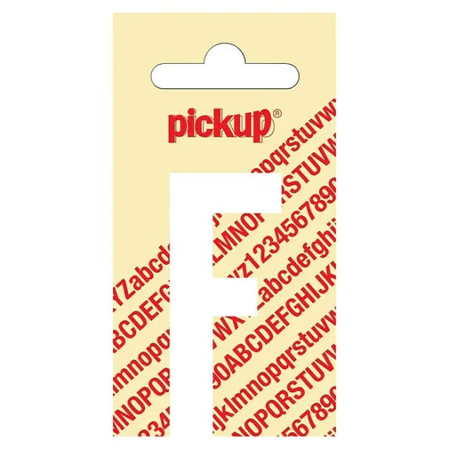 Pickup Aufkleber (Motiv: F, Weiß, Höhe: 60 mm)