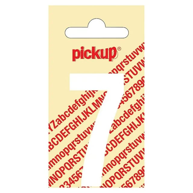 Pickup Aufkleber (Motiv: 7, Weiß, Höhe: 60 mm)