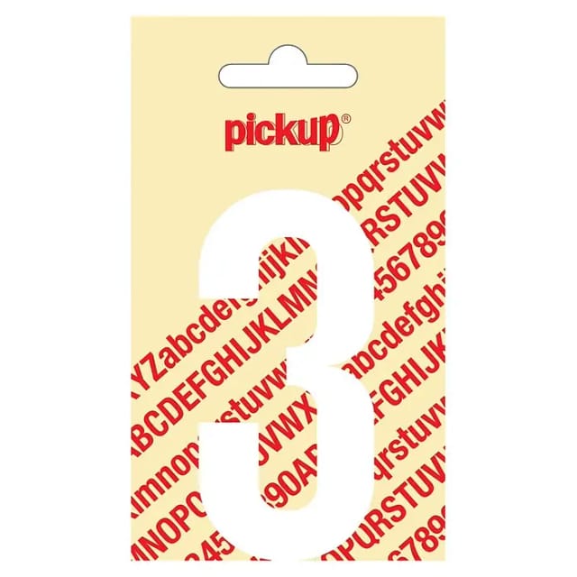 Pickup Aufkleber (Motiv: 3, Weiß, Höhe: 90 mm)