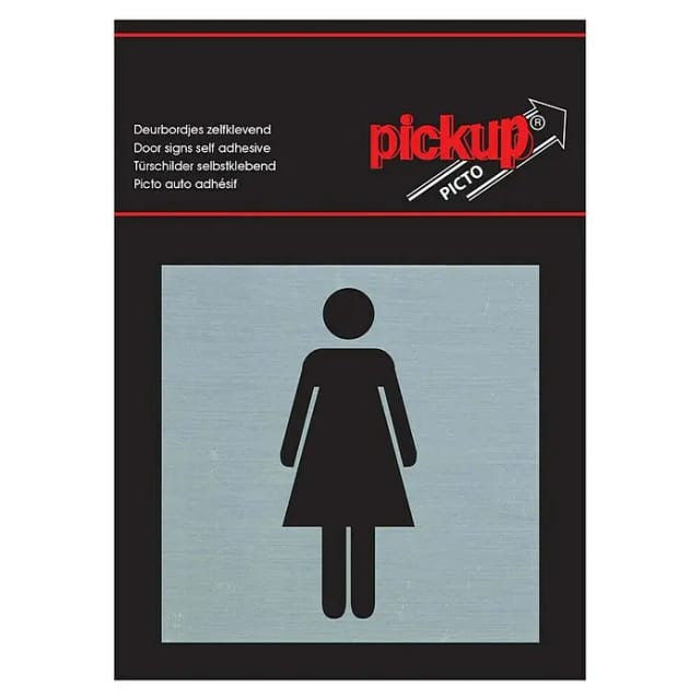 Pickup Aufkleber (L x B: 80 x 80 mm, Damen)